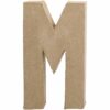 Γράμμα M μικρό papier-mache Yψος 10,5 cm Πάχος 2 cm