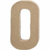 Γράμμα O μικρό papier-mache Yψος 10,5 cm Πάχος 2 cm