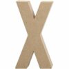 Γράμμα X μικρό papier-mache Yψος 10,5 cm Πάχος 2 cm