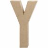 Γράμμα Y μικρό papier-mache Yψος 10,5 cm Πάχος 2 cm