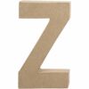Γράμμα Z μικρό papier-mache Yψος 10,5 cm Πάχος 2 cm