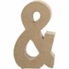 Σύμβολο & (και) μικρό papier-mache Yψος 10 cm Πάχος 2 cm