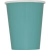 Ποτήρια χάρτινα τυρκουάζ 270ml μονόχρωμα 14τεμ.