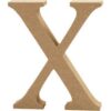 Ξύλινo γράμμα X Ύψος 13cm Πάχος 2cm