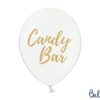 Μπαλόνι Λευκό με Χρυσό "Candy Bar" 1τεμ. 30εκ.