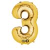 Μπαλόνι foil χρυσό ύψος 40εκ. Νο 3