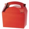 Χάρτινο Lunch box κόκκινο 8τεμ. 10x15x16εκ.
