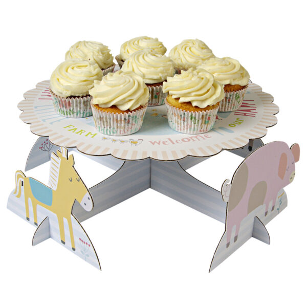 Cupcake stand ή cake stand Happy little farm 1 τεμ.