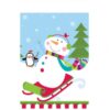 Τραπεζομάντηλο Joyful Snowman  1.37 X 2.59μ