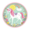 πιάτα φαγητού magical unicorn είδη πάρτυ για κορίτσι