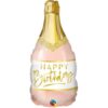 Birthday Pink Bubbly Wine Bottle Μπαλόνι Foil Σχήμα