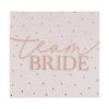 Team Bride Rose Gold Χαρτοπετσέτα Φαγητού!