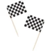 Racing Stripes Chequered Flag Sticks