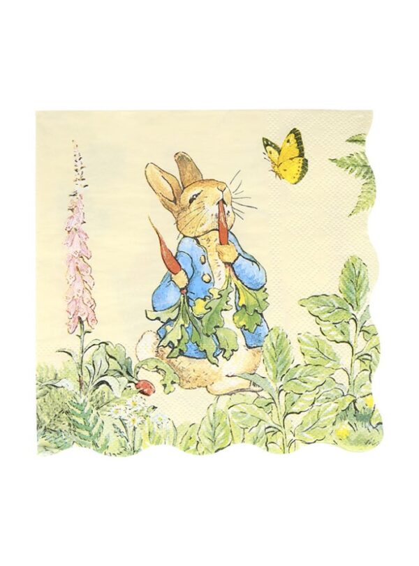 Peter Rabbit in the Garden Χαρτοπετσέτα Μεγάλη Meri Meri