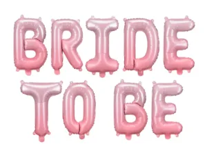 Bride to Be Ροζ Foil Μπαλόνι Γράμματα!