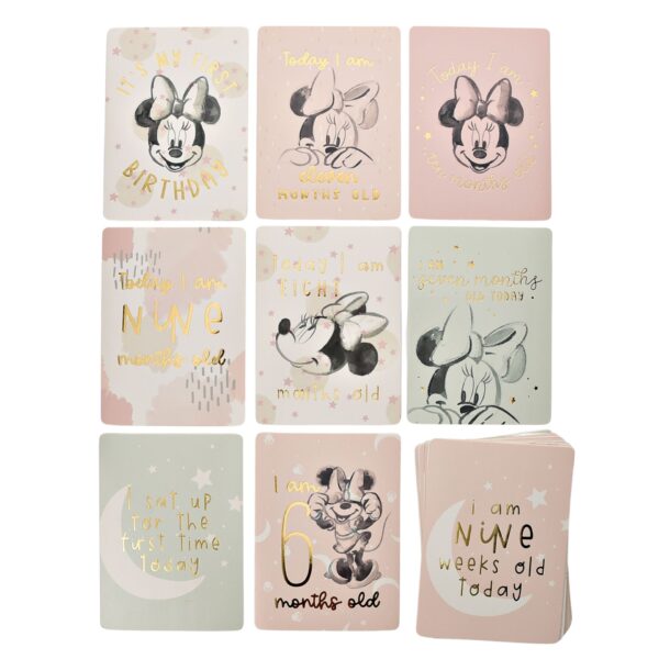 Disney Minnie Mouse Milestone Cards Ροζ!