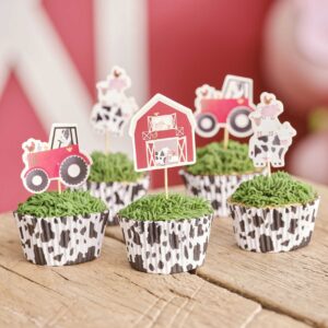 Farm Party Ζωάκια Φάρμας Cupcake Toppers!