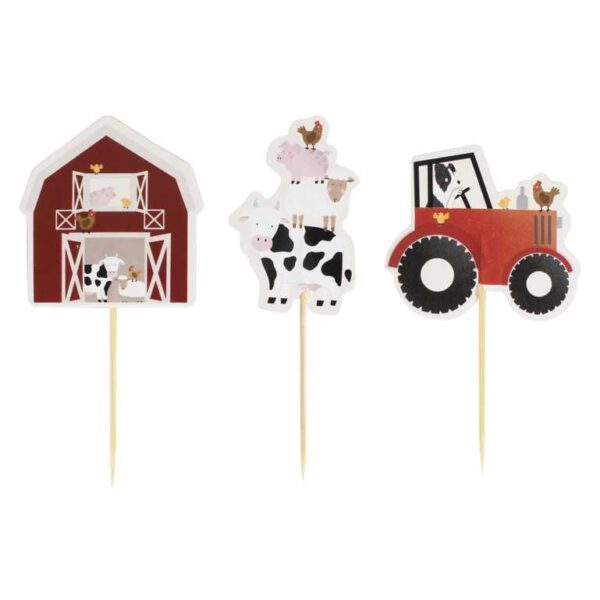 Farm Party Ζωάκια Φάρμας Cupcake Toppers!