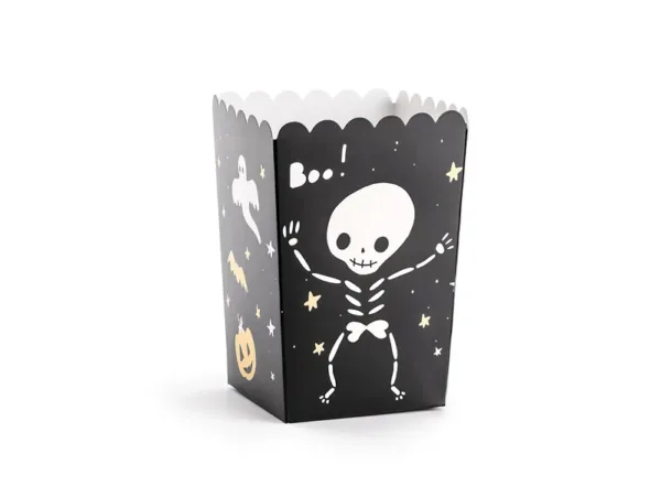 Κουτί Pop Corn Boo Halloween! Διάσταση: 7 x 7 x 12,5 εκ Συσκευασία: 6 τεμ. Είδη πάρτι - Craftbox.gr