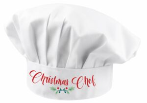 Καπέλο Chef Χριστουγεννιάτικο Christmas Chef! Λευκό καπέλων ενηλίκων για να κάνετε δώρο στους δικούς σας ανθρώπους, στους συγγενείς, στους φίλους ή στη δασκάλα κλπ . Φορέστε την και δημιουργήστε χριστουγεννιάτικες συνταγές και λιχουδιές για τις γιορτινές μέρες!