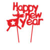 Χριστουγεννιάτικο Cake Topper Plexiglass Happy New Year! Διακοσμήστε εύκολα και φανταστικά την τούρτα, το cake, τη βασιλόπιτα κλπ τώρα τις γιορτές!!!