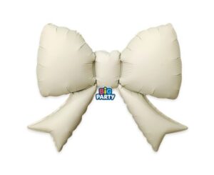 Μπαλόνι Foil Σχήμα Φιόγκος Ιβουάρ, 43 x 55 εκ