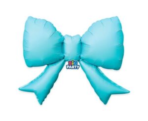 Μπαλόνι Foil Σχήμα Φιόγκος Σιέλ, 43 x 55 εκ