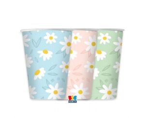 Ποτήρια Χάρτινα Μαργαρίτες - Daisy, 6 τεμ