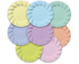 Πιάτα Χάρτινα Φαγητού Soft Rainbow 25cm 8 τεμ
