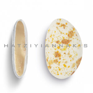 Χατζηγιαννάκη Κουφέτο Αμυγδάλου Bijoux Supreme White Choco Lemon Pie Πιτσιλωτό Κίτρινο Χρυσό Μεταλιζέ, 4 Kg