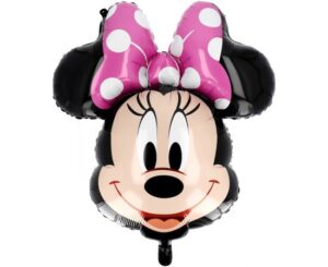 Minnie Mouse Μπαλόνι Foil Σχήμα Κεφάλι Ροζ 69 εκ, 1τεμ.